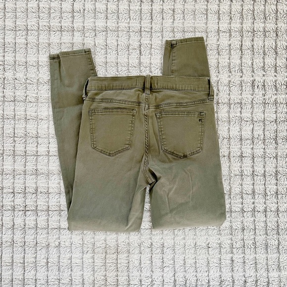 Madewell High Riser Skinny Green Jeans - Picture 3 of 5